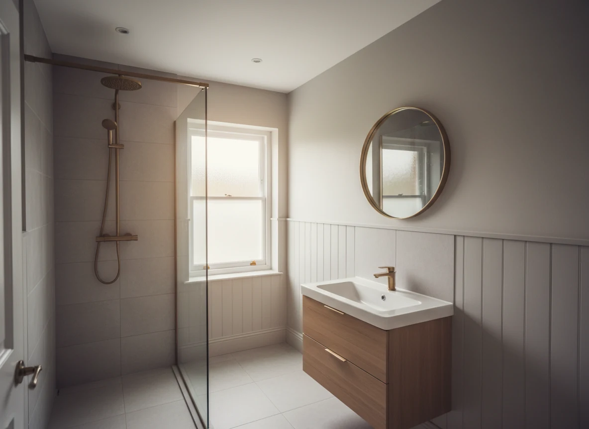 Bathroom renovation decorating around tiled wet areas in Henley-on-Thames by Henley-on-Thames Decorators