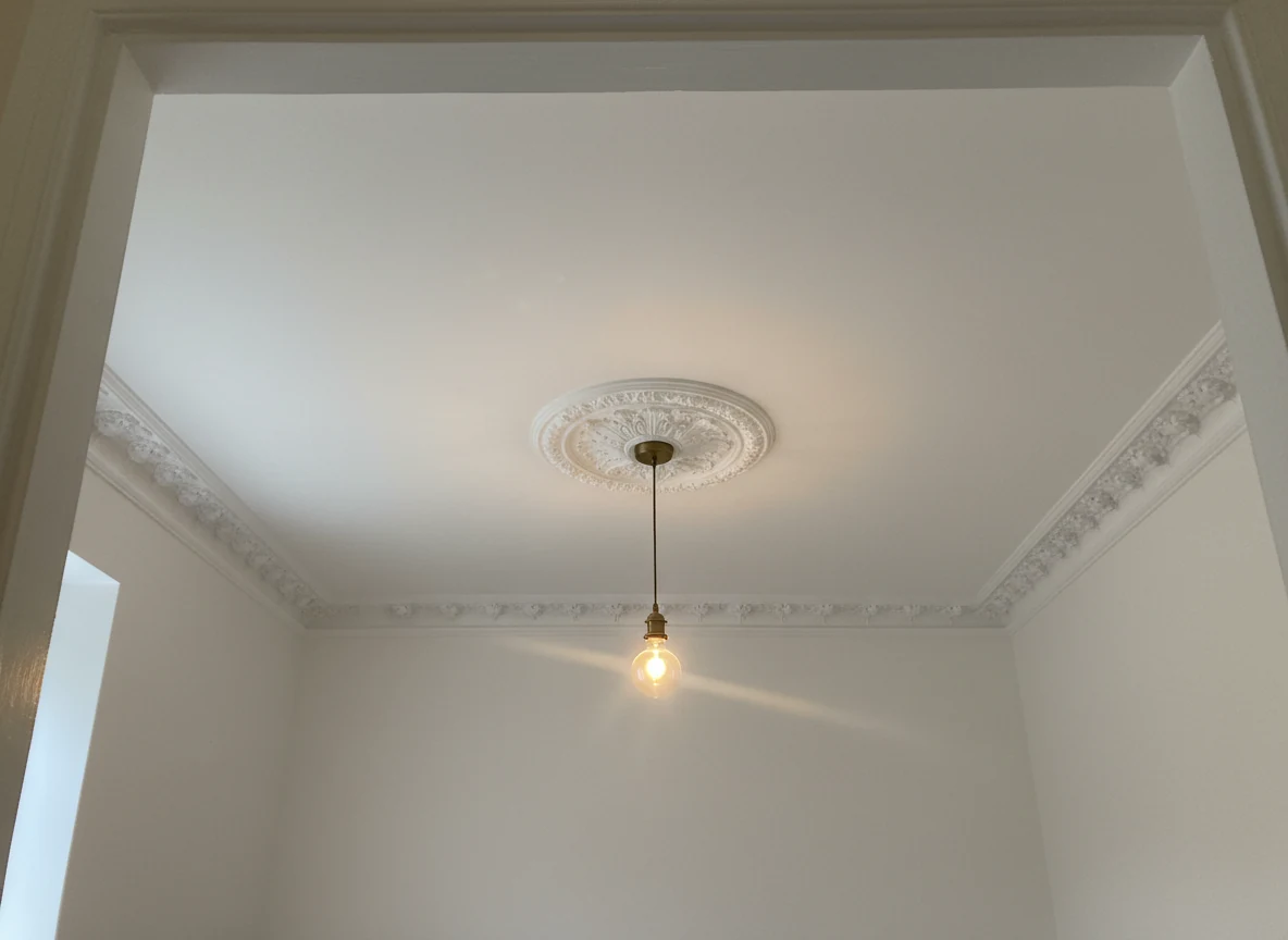 Ceiling rose preparation in Henley-on-Thames by Henley-on-Thames Decorators