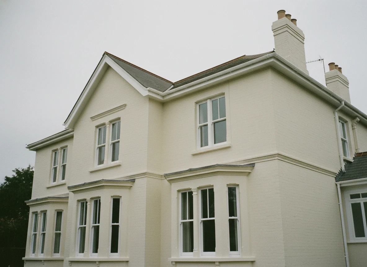 Exterior painting on period properties in Stoke Row by Henley-on-Thames Decorators