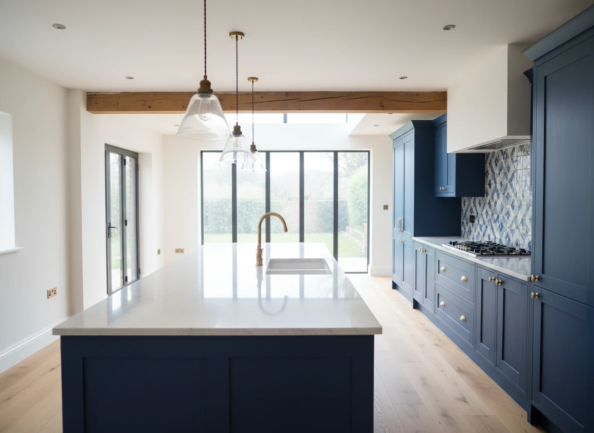 Kitchen renovation decorating around fitted units in Henley-on-Thames by Henley-on-Thames Decorators