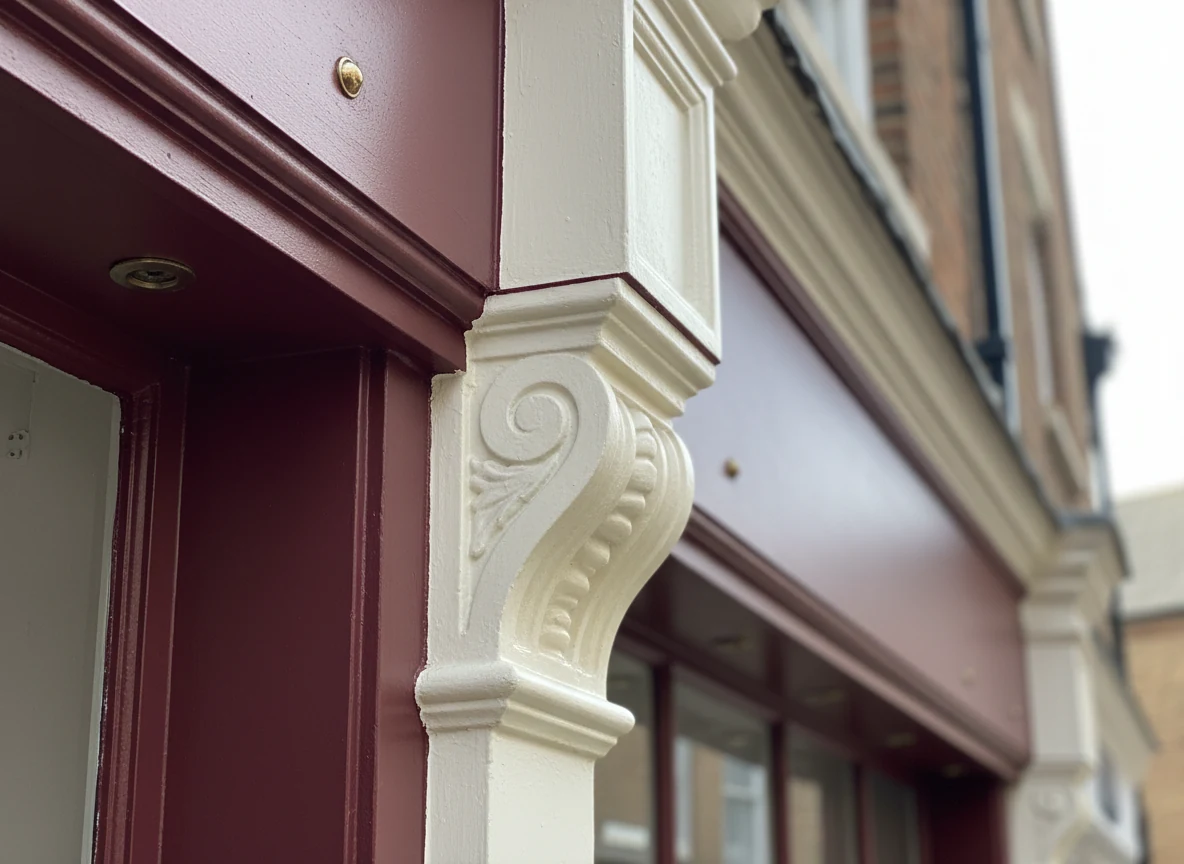 HVLP shopfront spraying on Hart Street Henley-on-Thames by Henley-on-Thames Decorators